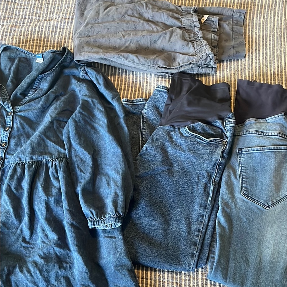 Maternity Denim Dress and Jeans Collection